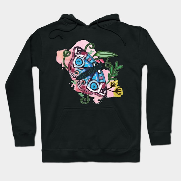 Butterfly in nature Hoodie by Art by Ergate